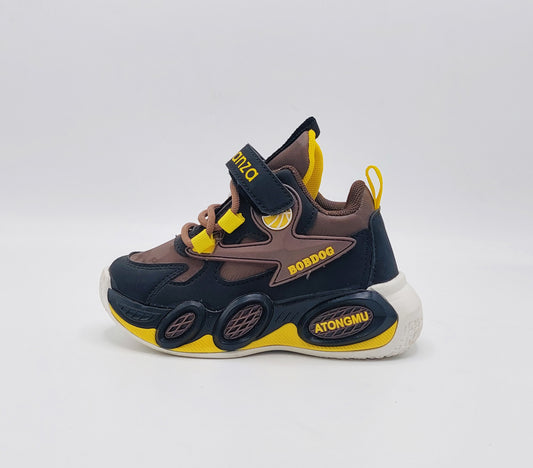 Premium Quality Trendy Look Sporty Sneakers for Kids - YOKO10 (Brown)
