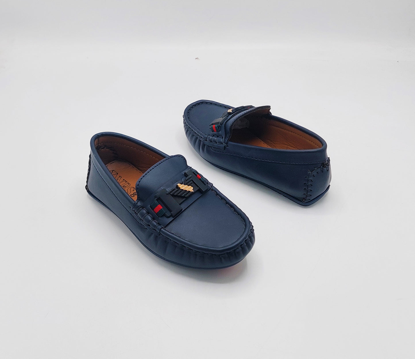 Premium Quality Classical Loafers for Kids - A6 (Blue)