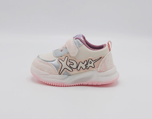 Trendy Looking LED Sole Sneakers For Kids - M14 (Pink)