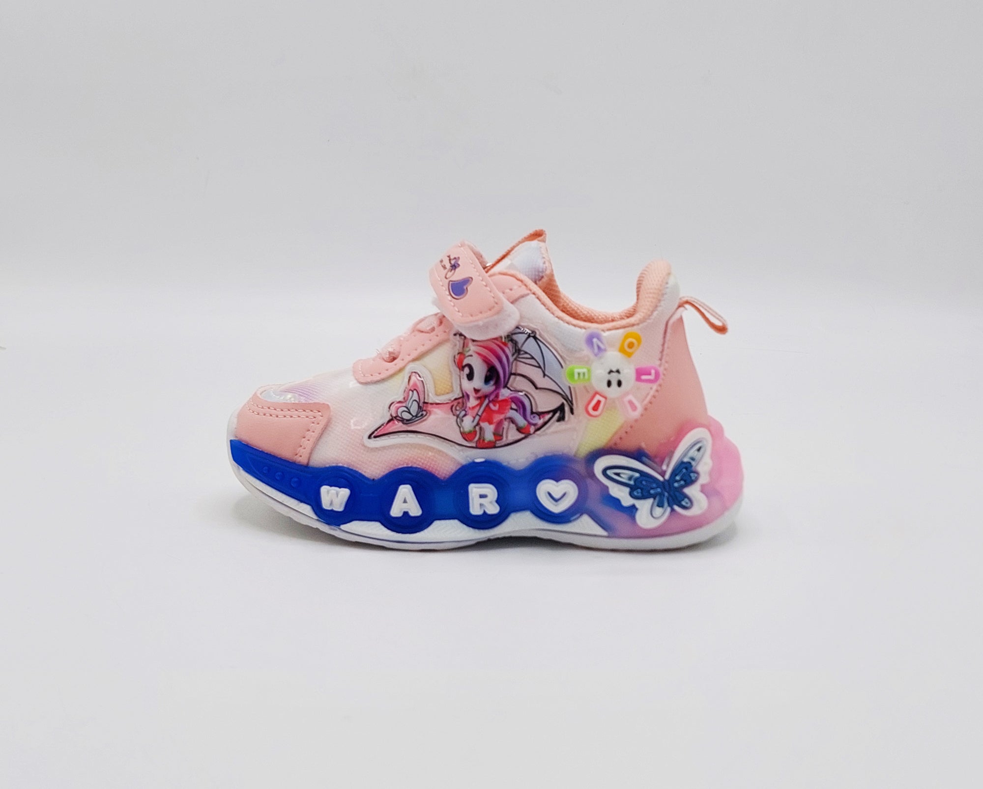 Trendy Looking Sneakers With LED Sole For Girls - KM1 (Pink)
