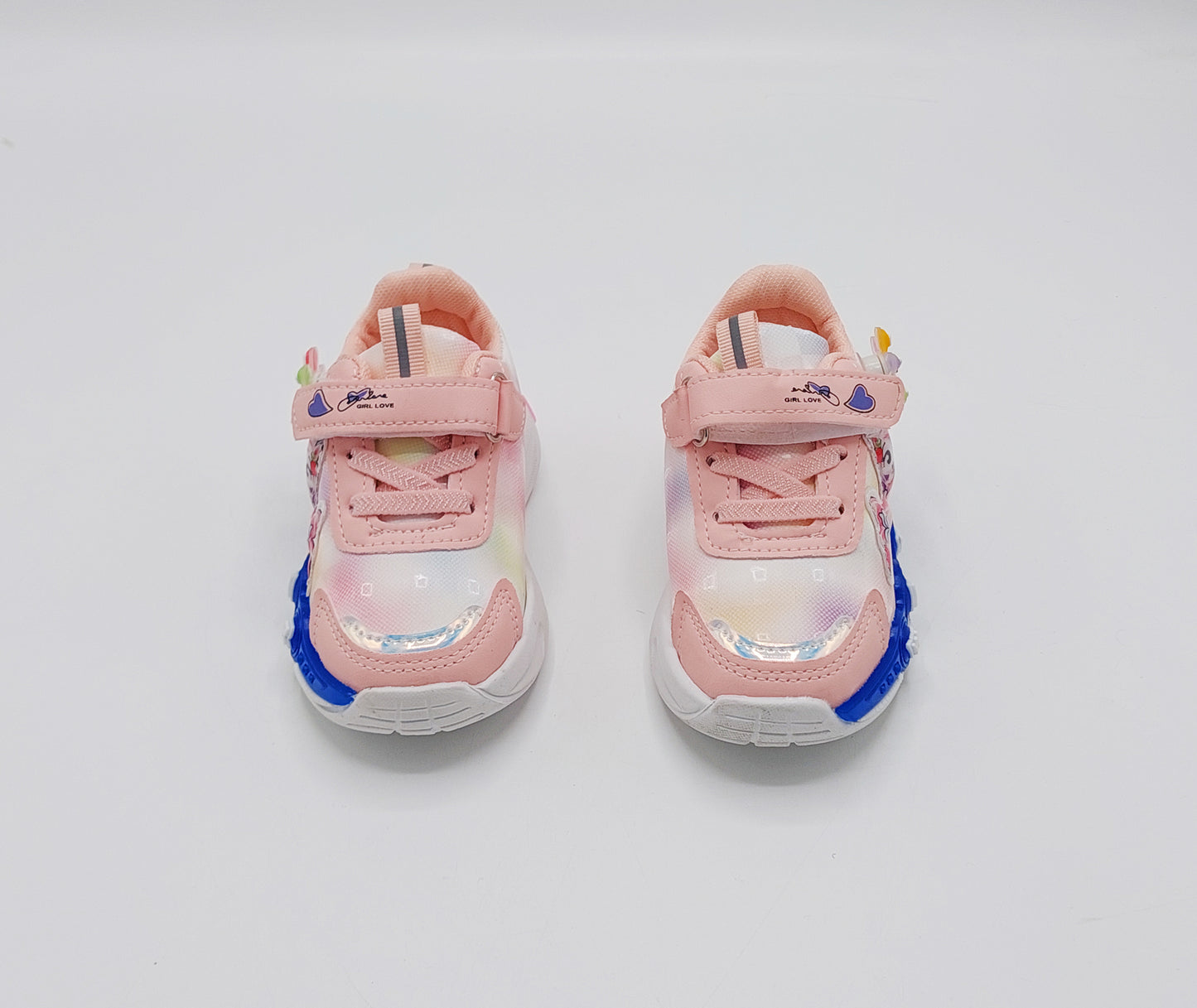 Trendy Looking Sneakers With LED Sole For Girls - KM1 (Pink)