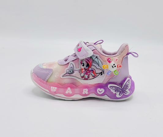 Trendy Looking Sneakers With LED Sole For Girls - KM1 (Purple)
