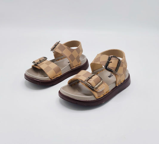 Clip Design Sandals for Boys - FA102 - (Beige)