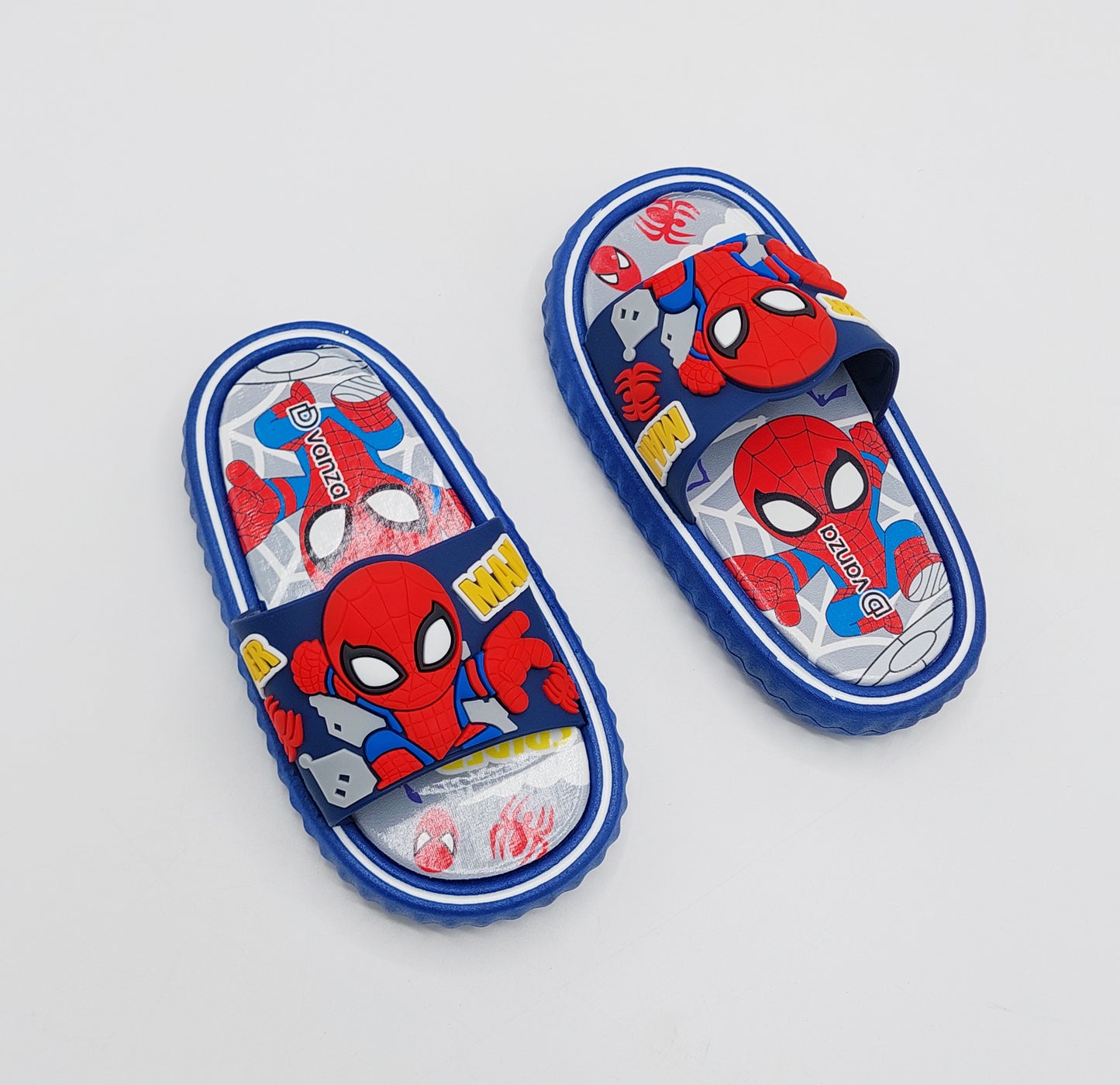 Spider Man Theme Slippers for Boys - BCG107 (Blue)