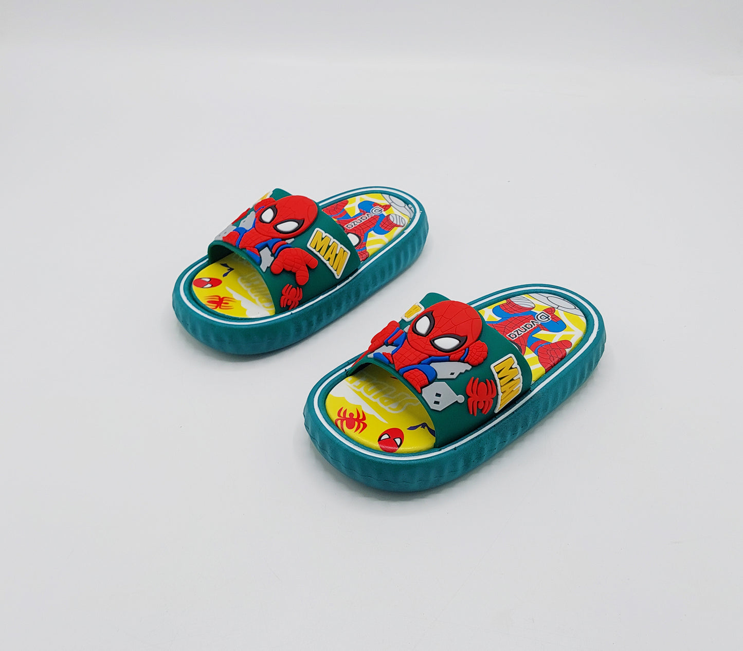 Spider Man Theme Slippers for Boys - BCG107 (Green)