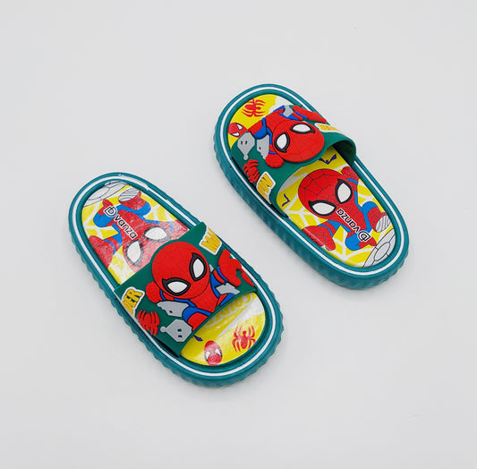 Spider Man Theme Slippers for Boys - BCG107 (Green)