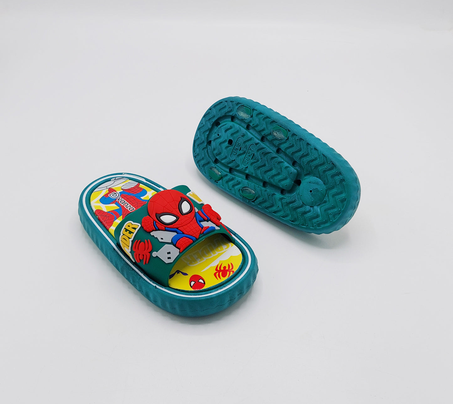 Spider Man Theme Slippers for Boys - BCG107 (Green)