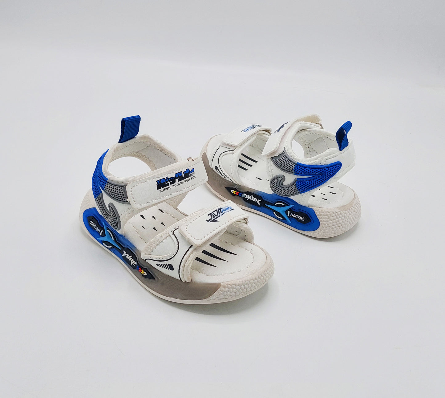 Trendy Looking Sandals with LED Sole for Boys - UN17 (White)