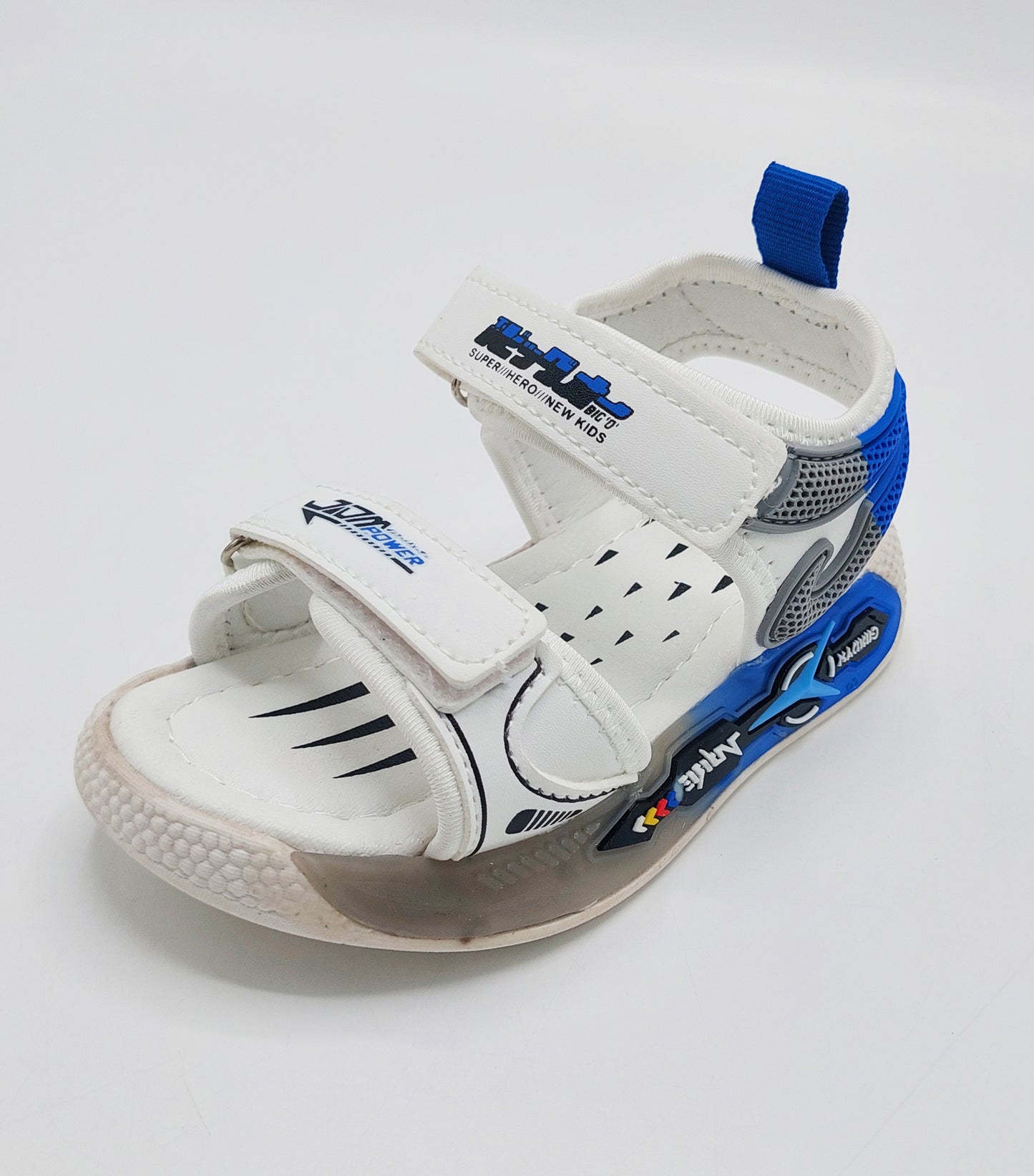 Trendy Looking Sandals with LED Sole for Boys - UN17 (White)
