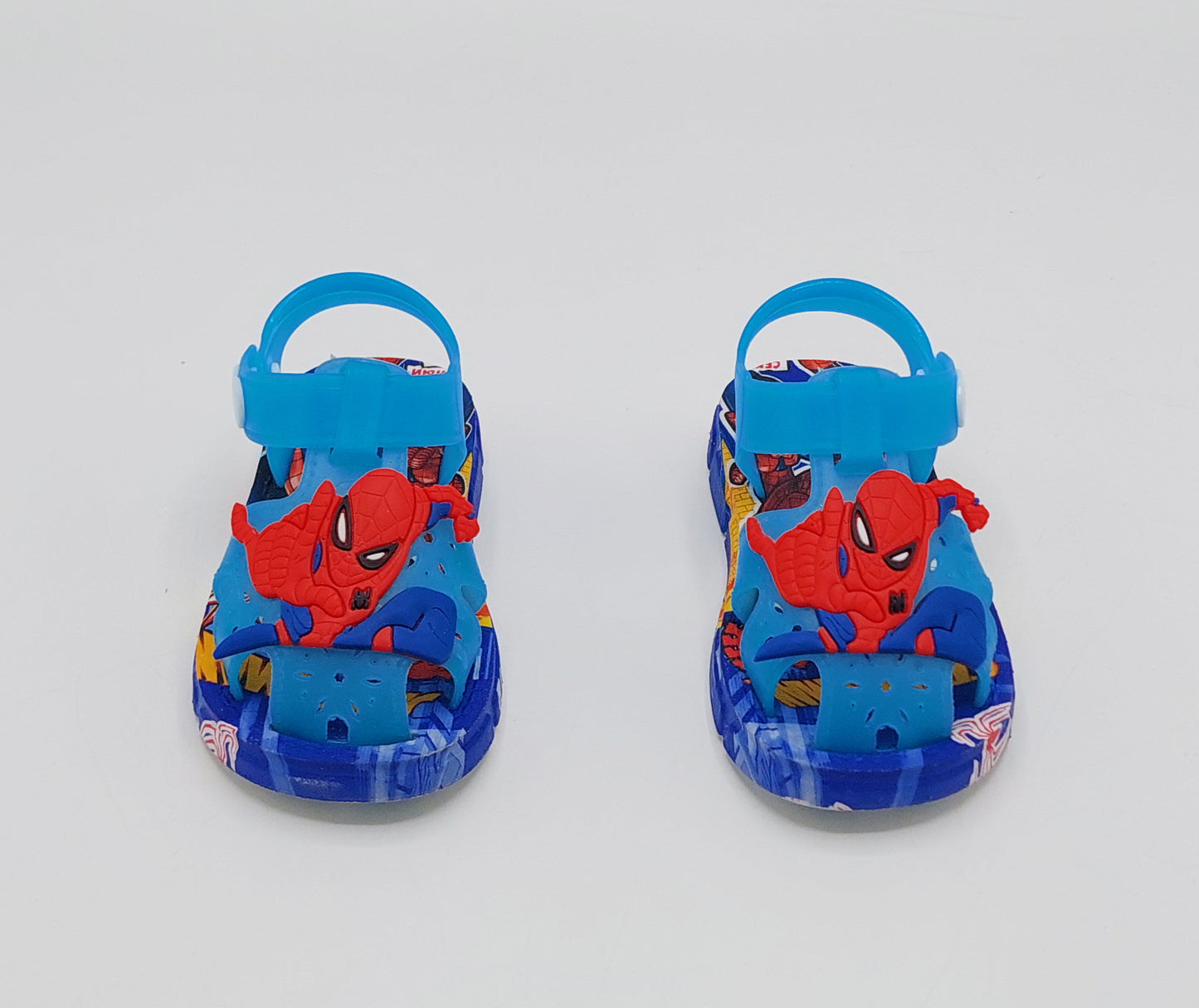Soft Sole Spiderman Theme Sandals for Kids - 2181 (Blue)