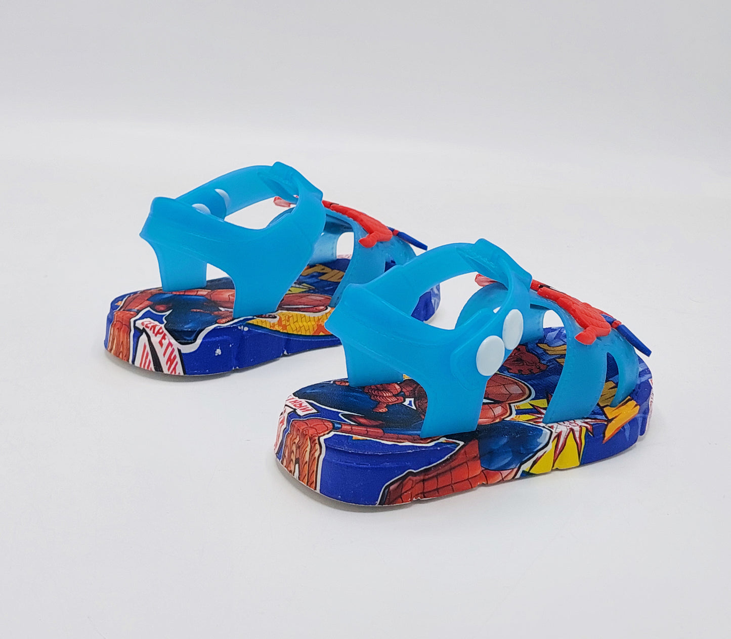 Soft Sole Spiderman Theme Sandals for Kids - 2181 (Blue)