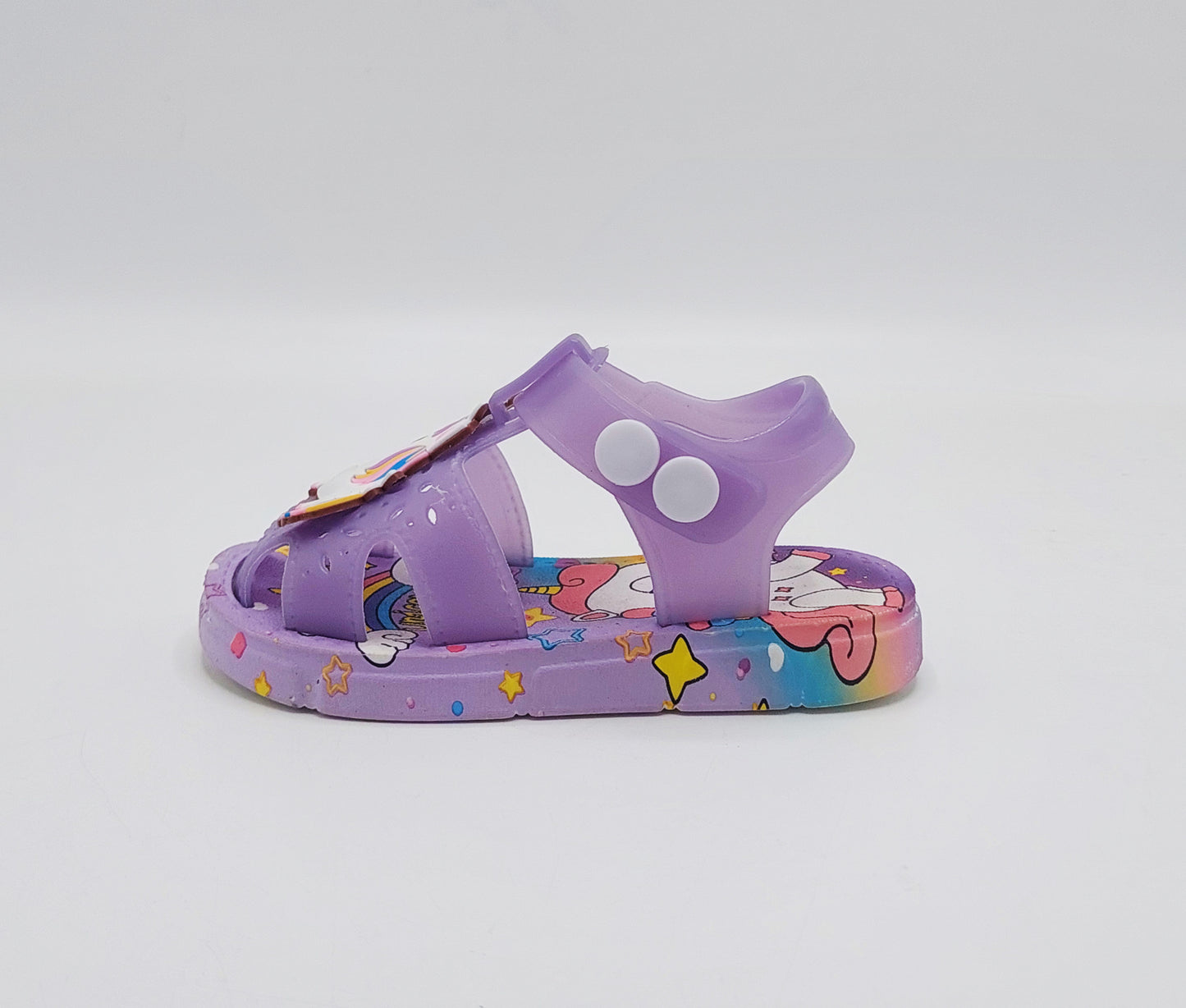 Soft Sole Unicorn Theme Sandals for Kids - 2183 (Purple)