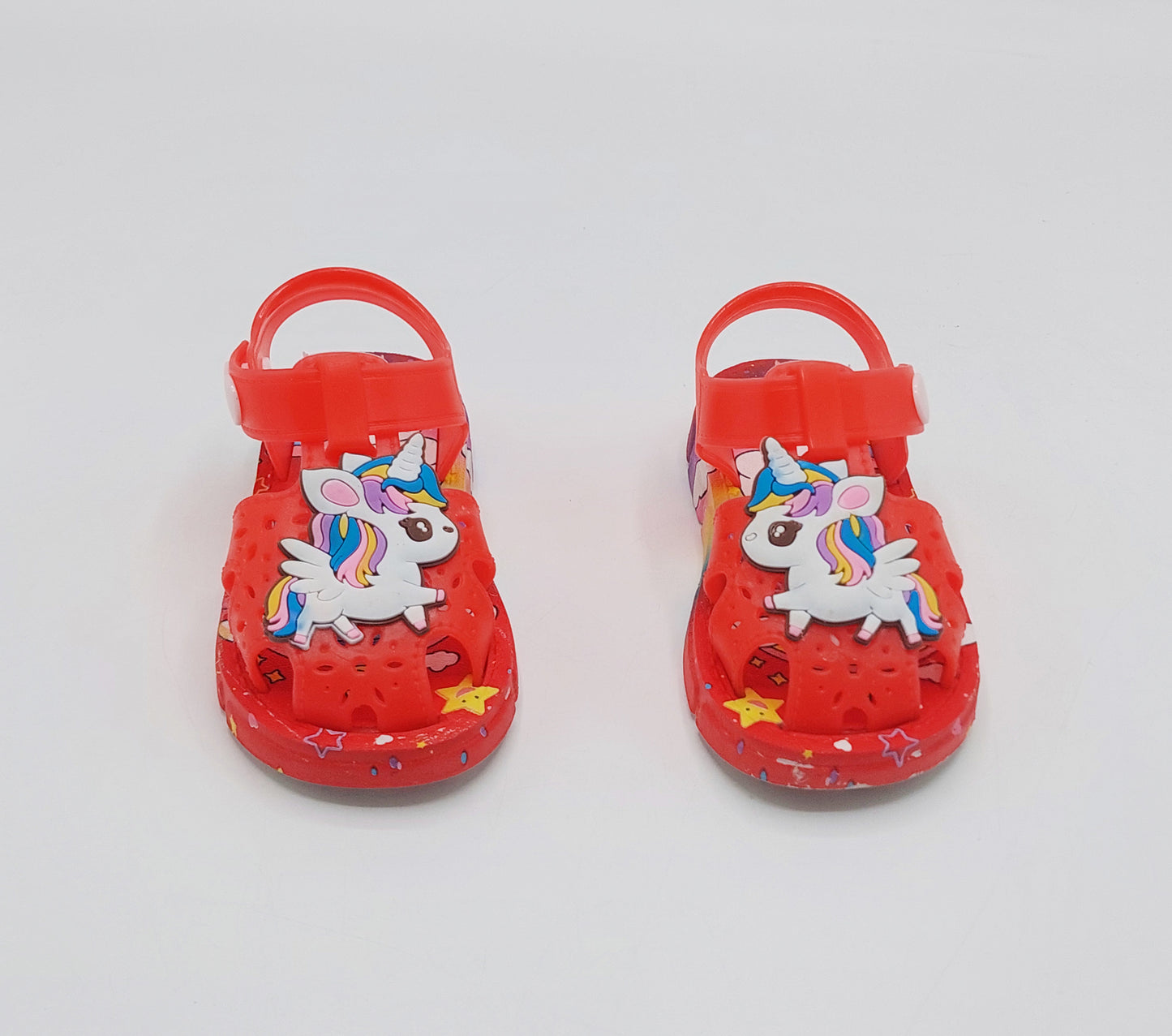 Soft Sole Unicorn Theme Sandals for Kids - 2183 (RED)
