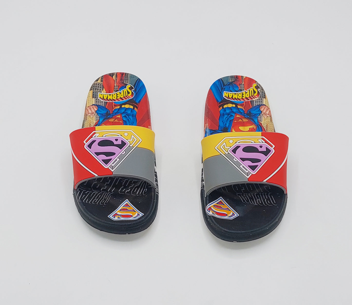 Super Man Theme Slippers for Boys - MUSUP (Black)