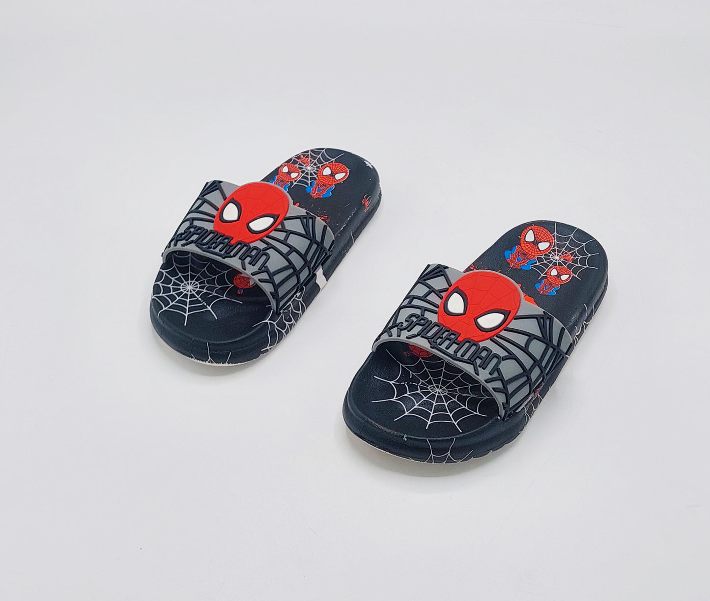 Spider Man Theme Slippers for Boys - MUSPI (Black)