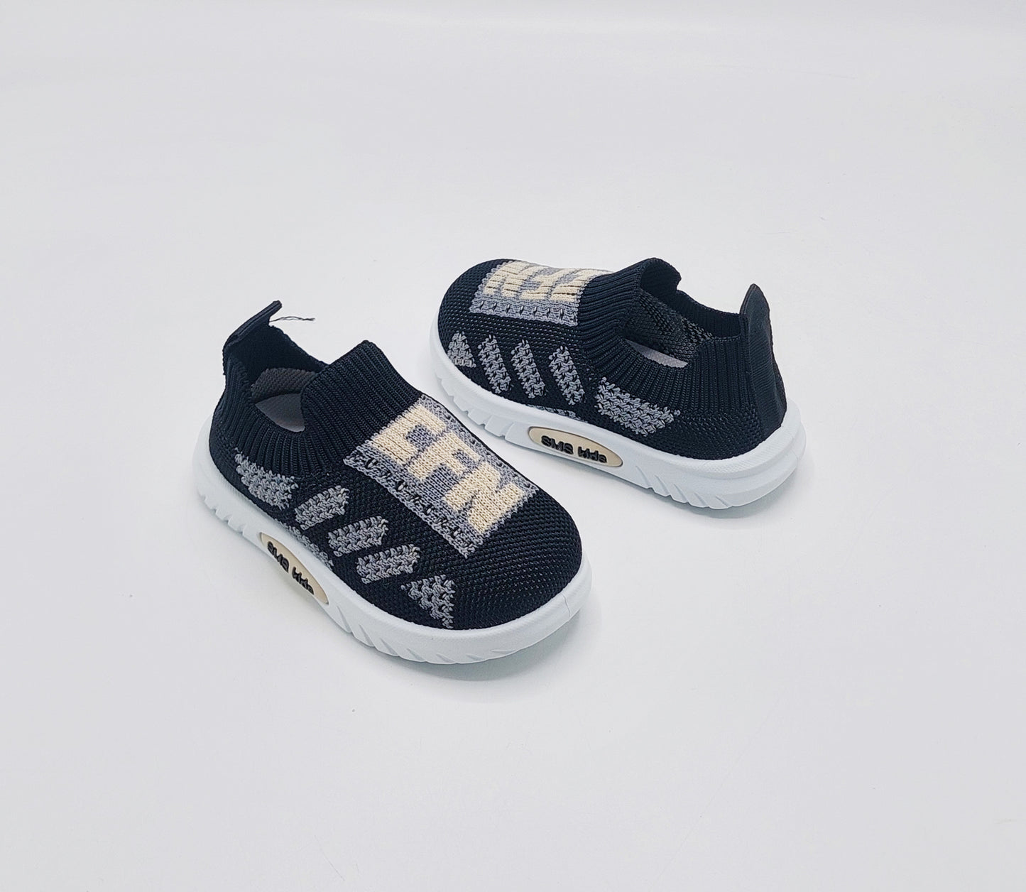 Infant's Easy to Wear Soft Sole Shoes - FSD08 (Black)