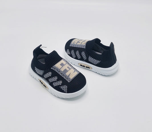 Infant's Easy to Wear Soft Sole Shoes - FSD08 (Black)
