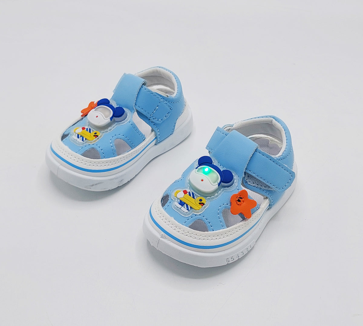 Touch Lights Cute Design Sandals for Kids - GL10 (Blue)