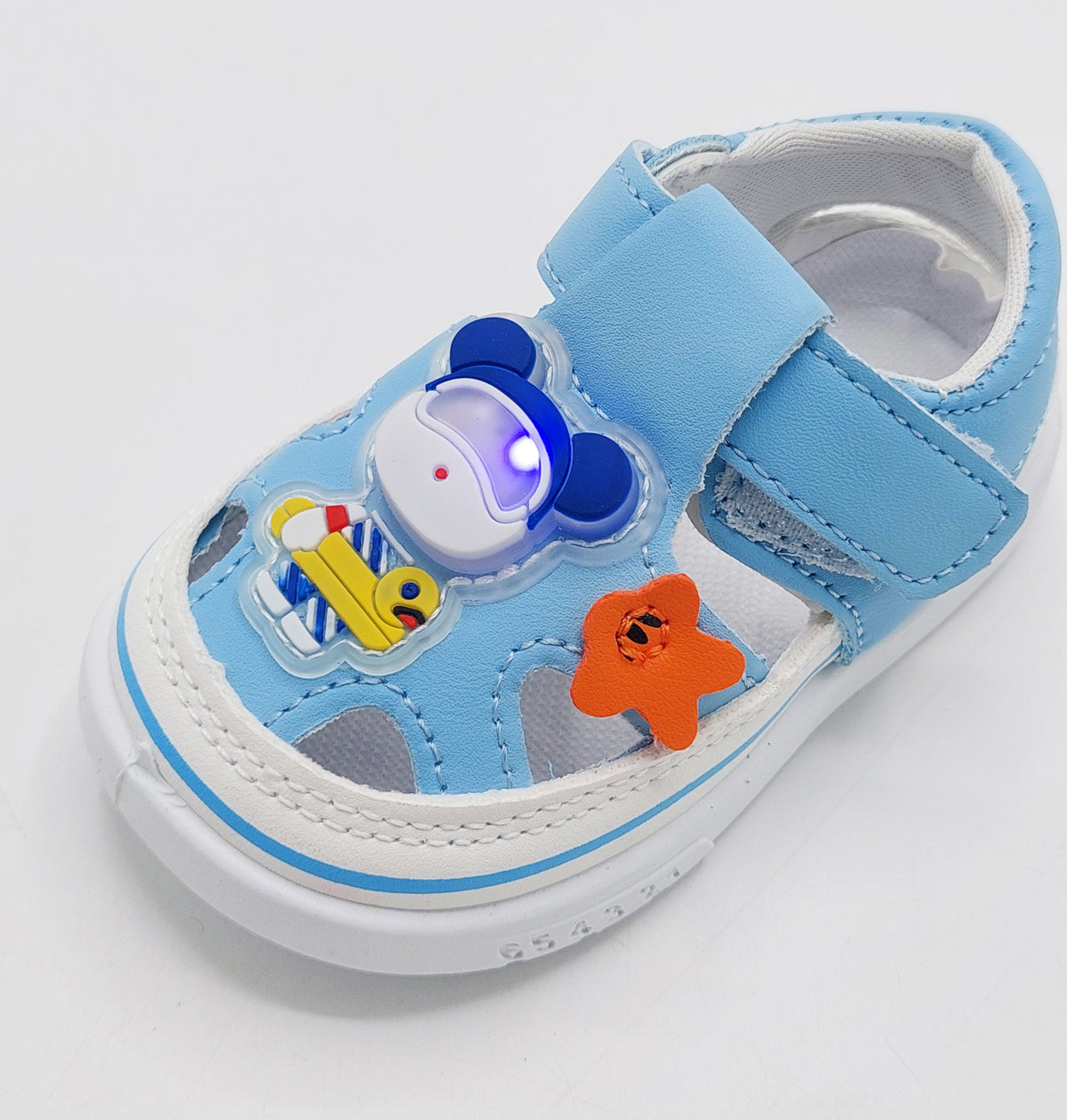 Touch Lights Cute Design Sandals for Kids - GL10 (Blue)