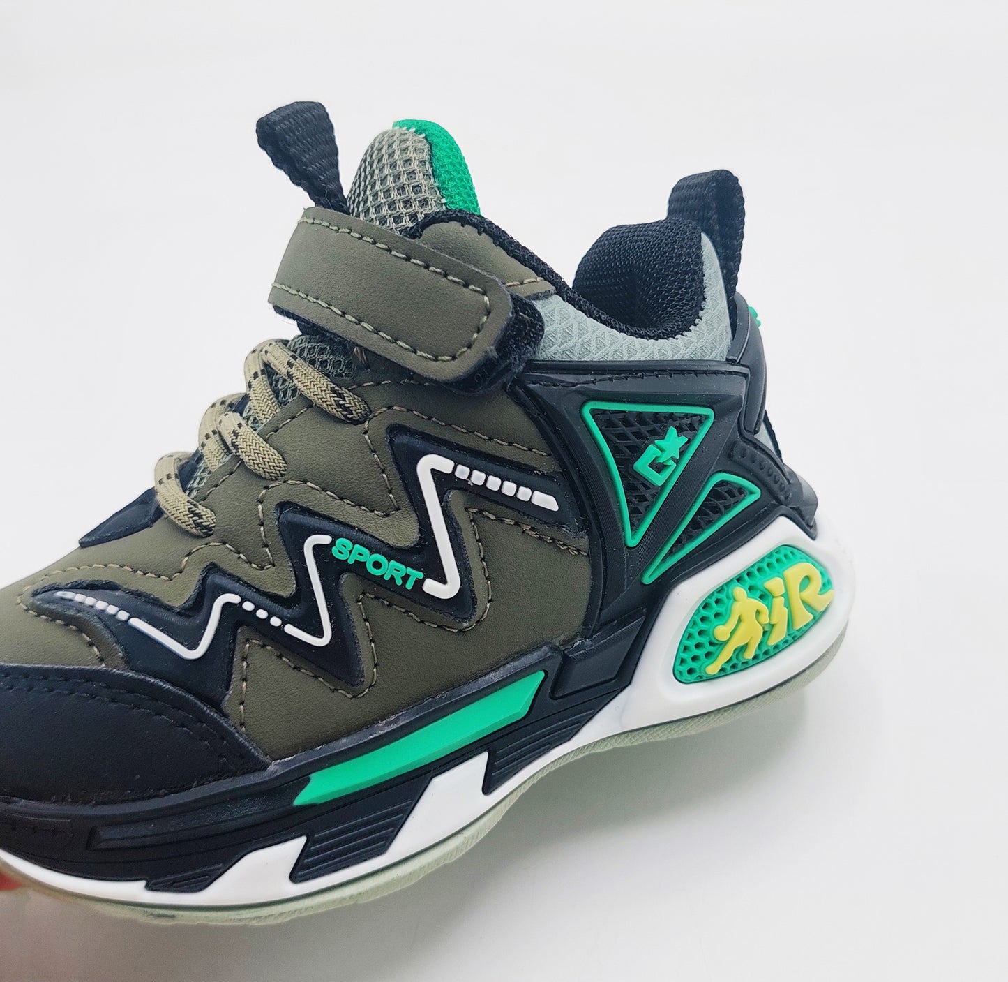 Premium Quality Trendy Look Sneakers for Kids - CG06 (Green)