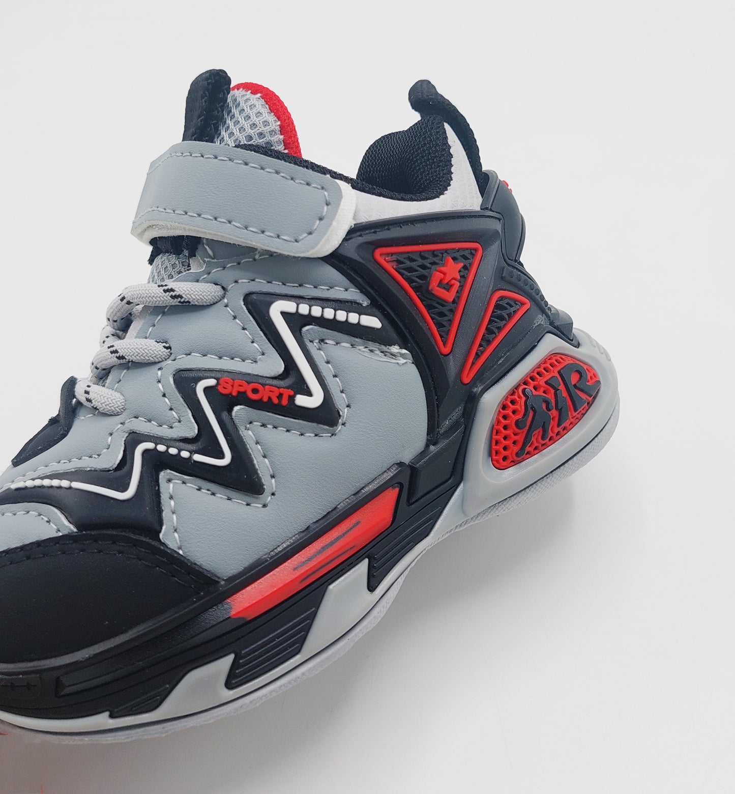 Premium Quality Trendy Look Sneakers for Kids - CG06 (Gray)