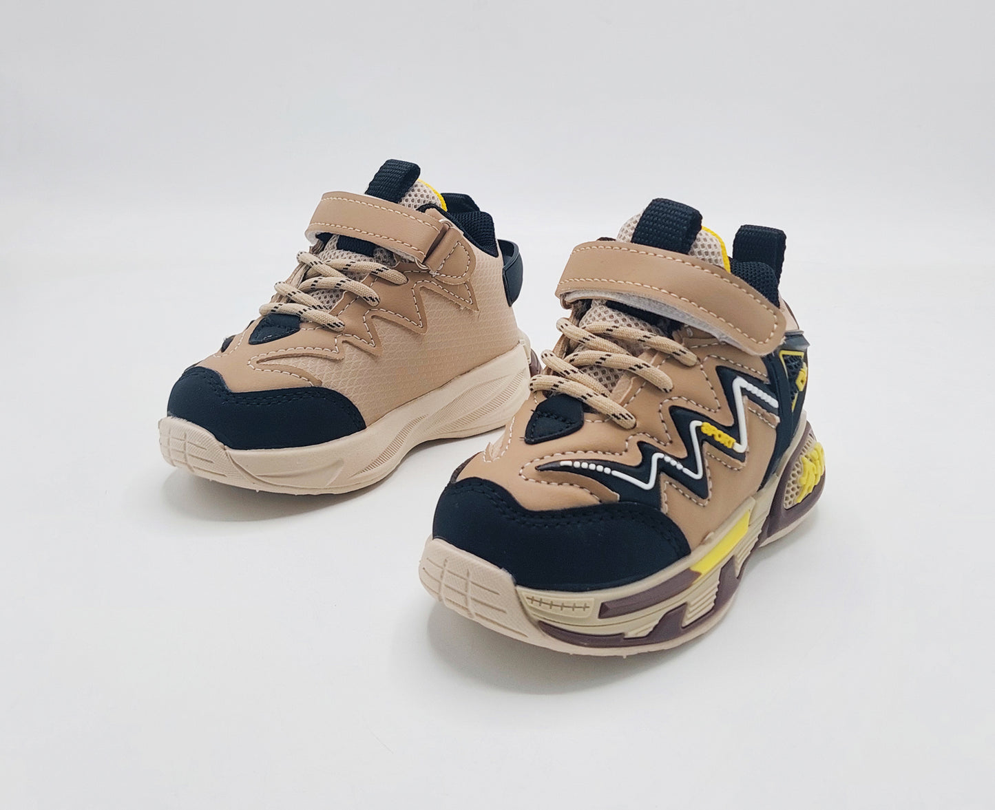 Premium Quality Trendy Look Sneakers for Kids - CG06 (Brown)