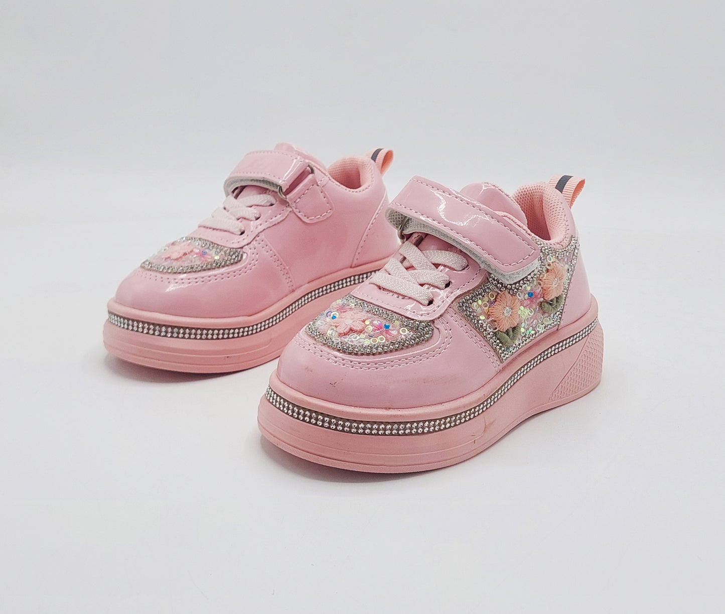 Girls Fancy Look Soft Sneakers for Kids - FMJ215 (Pink)