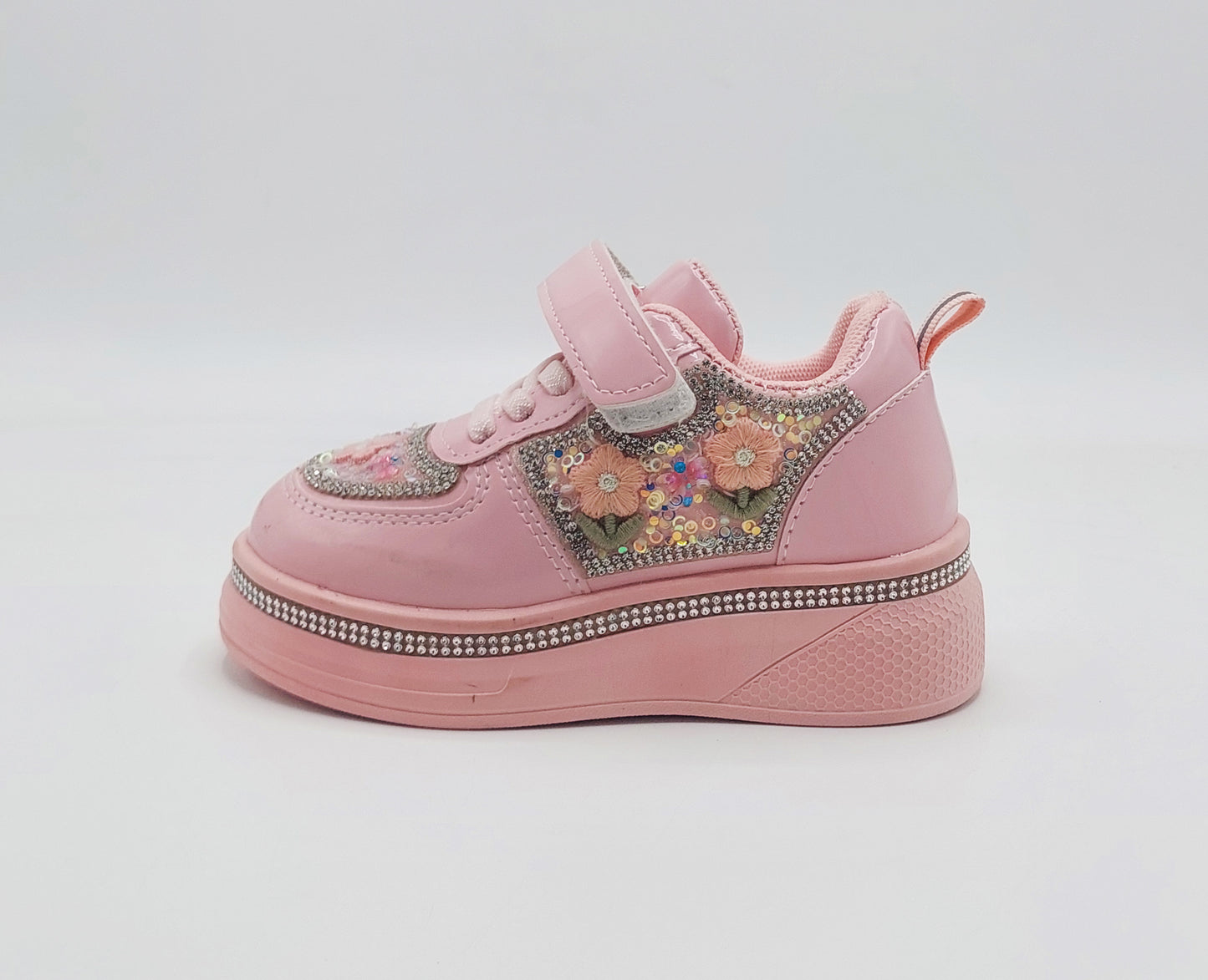 Girls Fancy Look Soft Sneakers for Kids - FMJ215 (Pink)