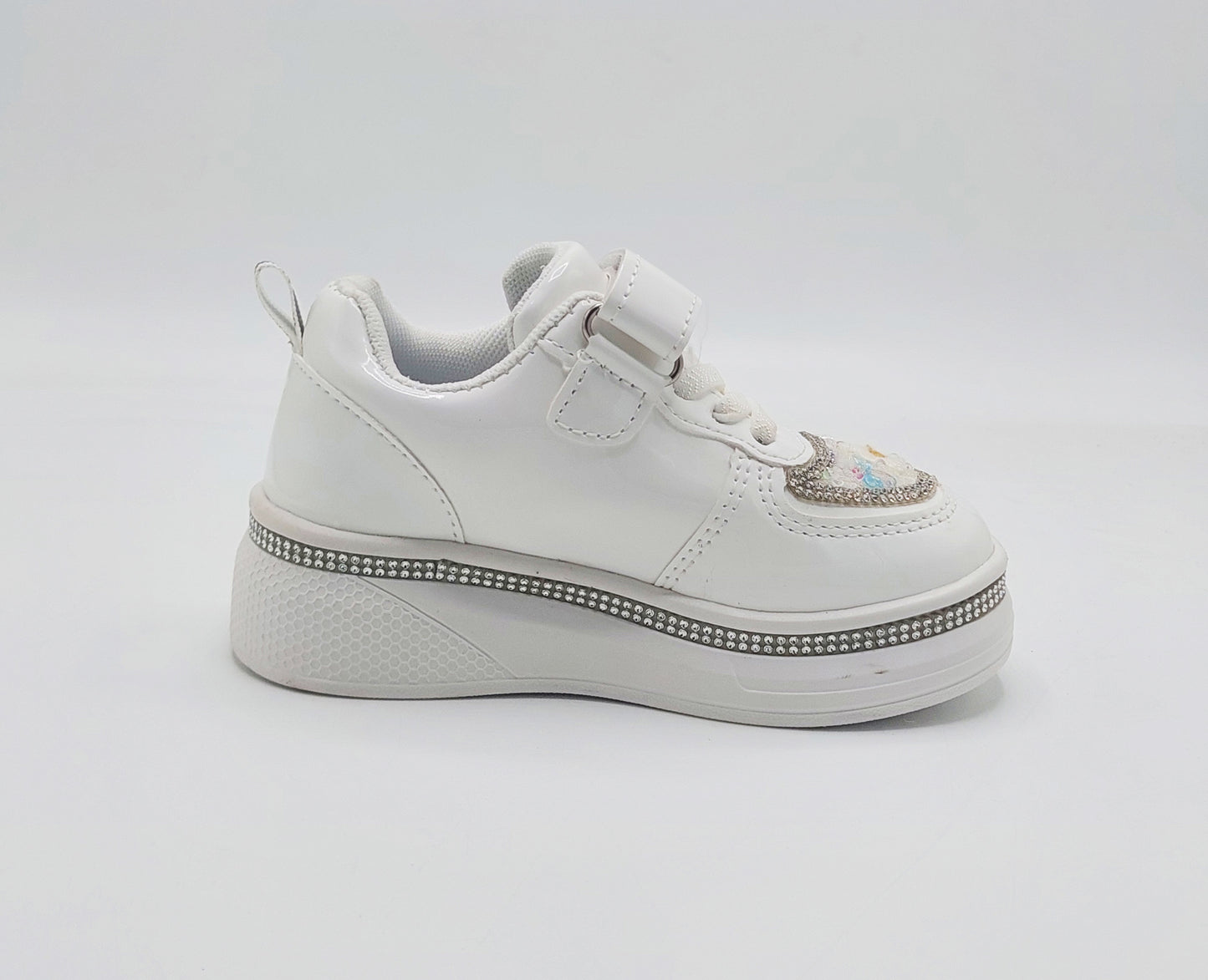 Girls Fancy Look Soft Sneakers for Kids - FMJ215 (White)