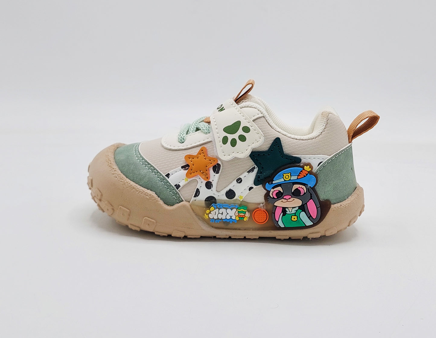 Lights in Sole New Trendy Style Sneakers for Kids - BG01 (Beige)