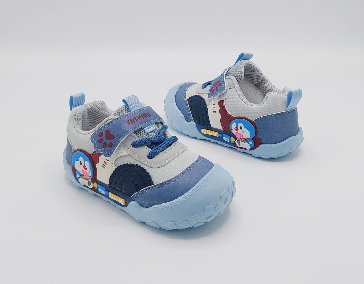 Lights in Sole Doraemon Theme Sneakers for Kids - BG05 (Blue)