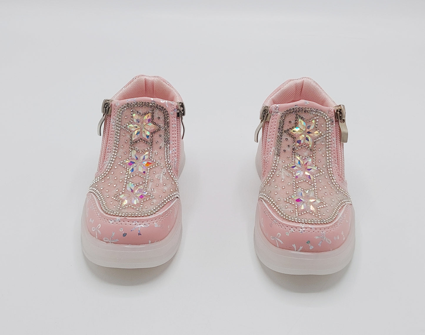 Lights in Sole Fancy Design Sneakers for Kids Girls - MTX201 (Pink)