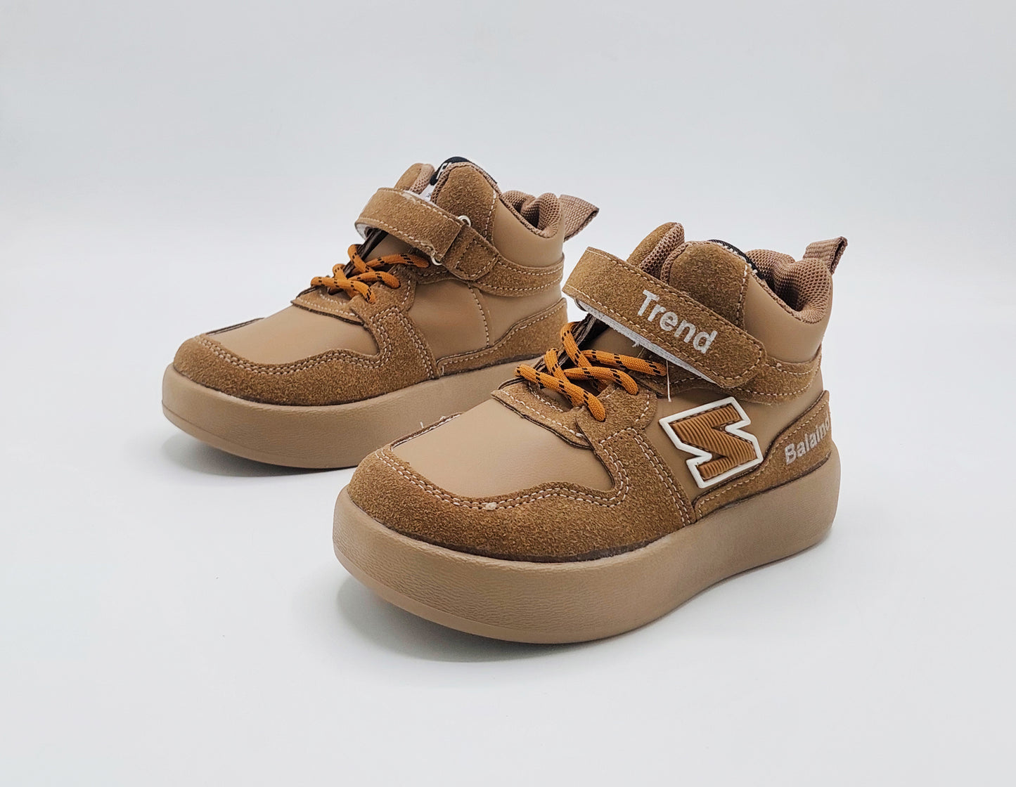 Premium quality Trendy Look Sneakers for Kids - TRD25 (Khaki)