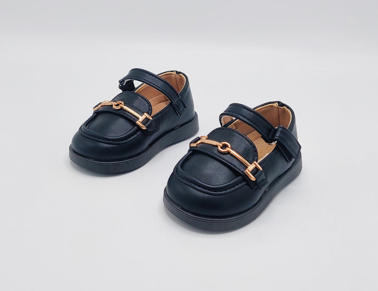 Kids Soft Sole Fancy Pumps - YK20 (Black)