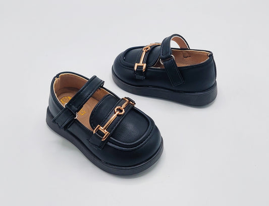 Kids Soft Sole Fancy Pumps - YK20 (Black)