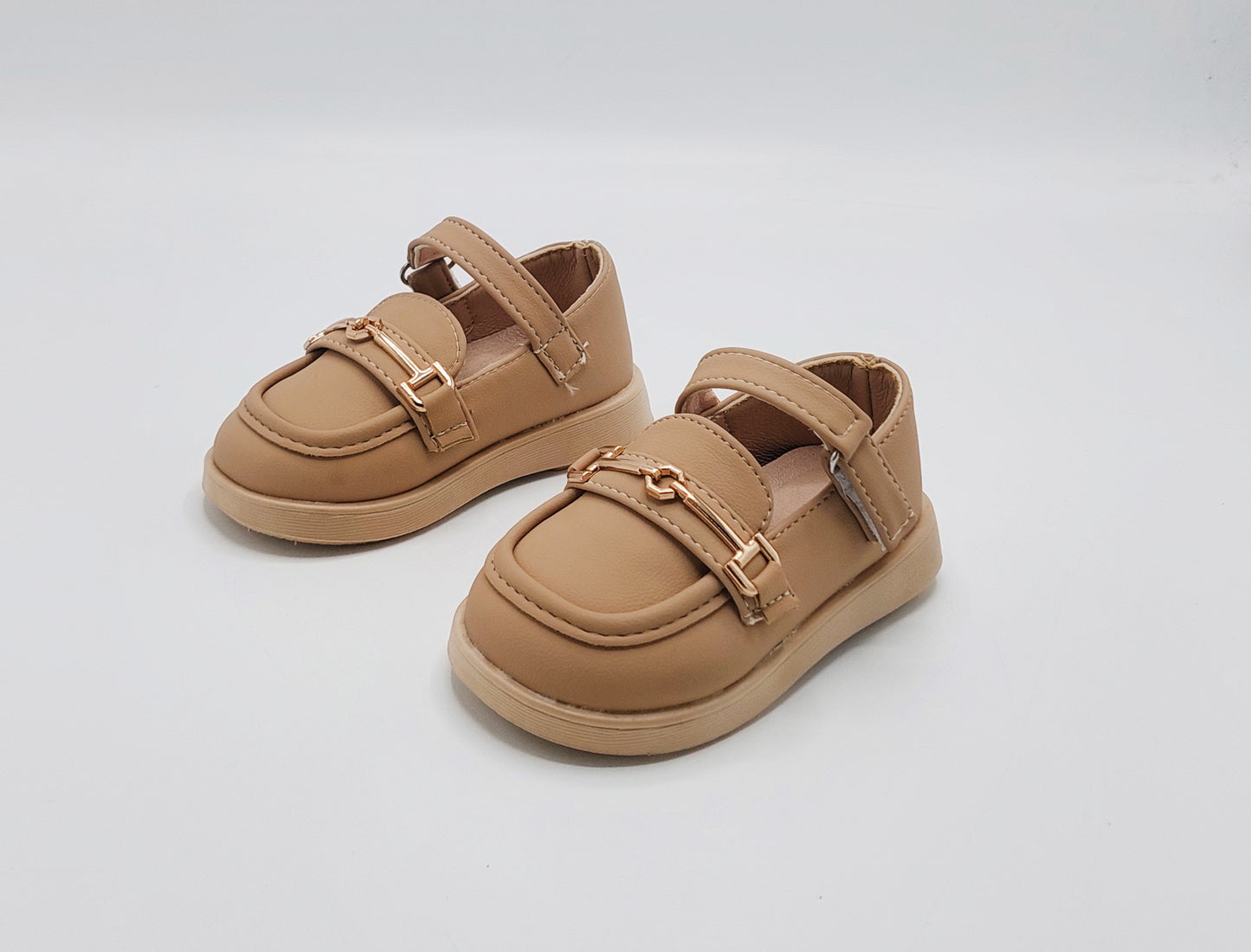 Kids Soft Sole Fancy Pumps - YK20 (Khaki