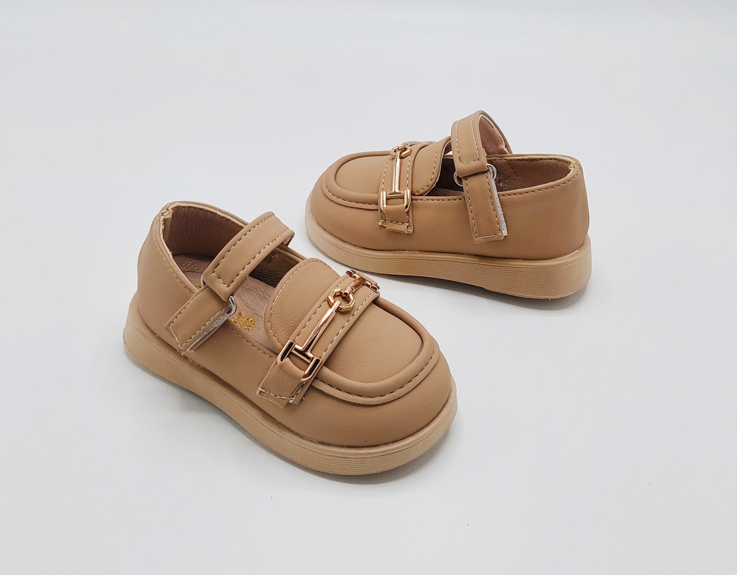 Kids Soft Sole Fancy Pumps - YK20 (Khaki