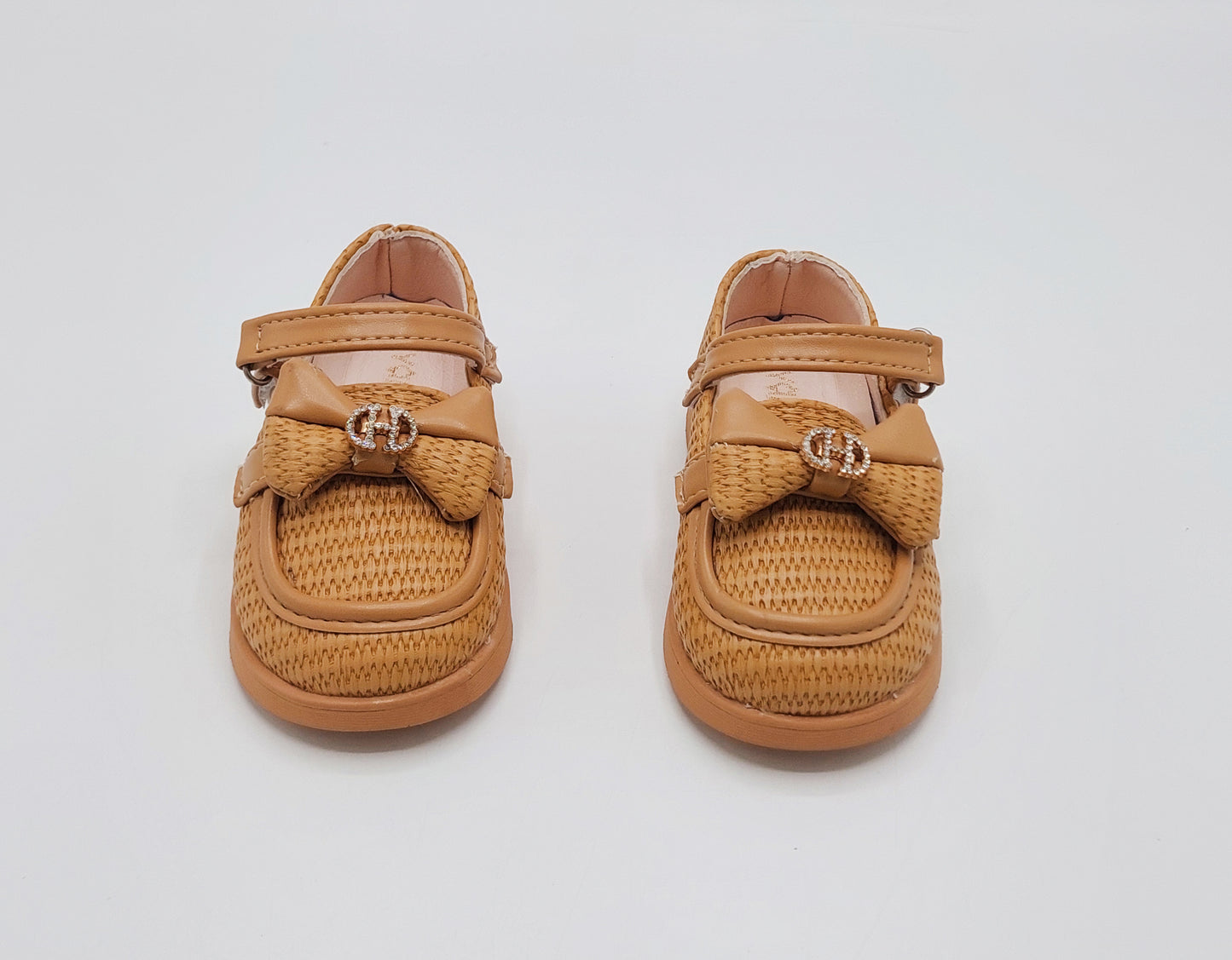 Kids Soft Sole Fancy Pumps - YK19 (Khaki)