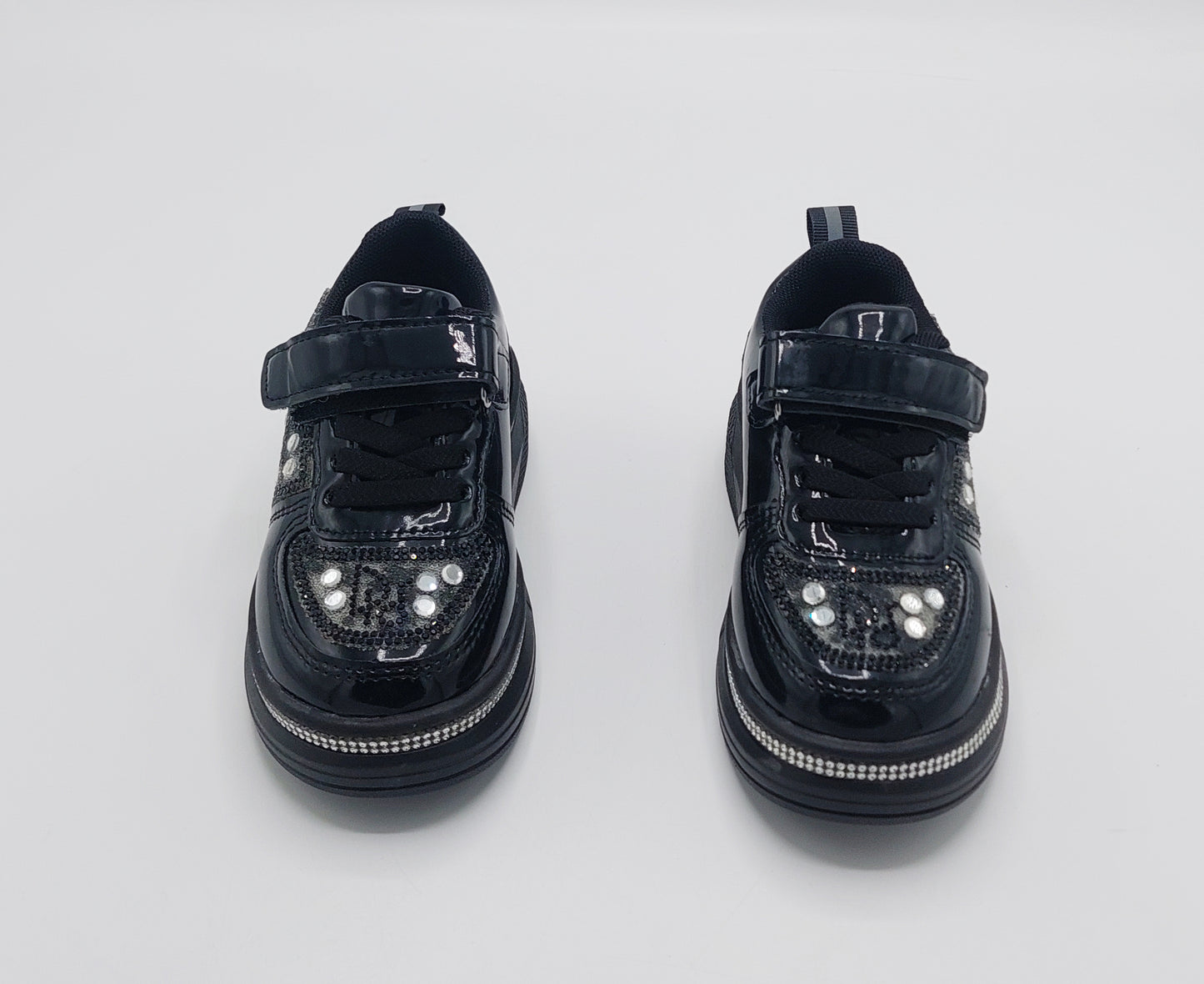 Girls Fancy Look Soft Sneakers for Kids - FMJ217 (Black)