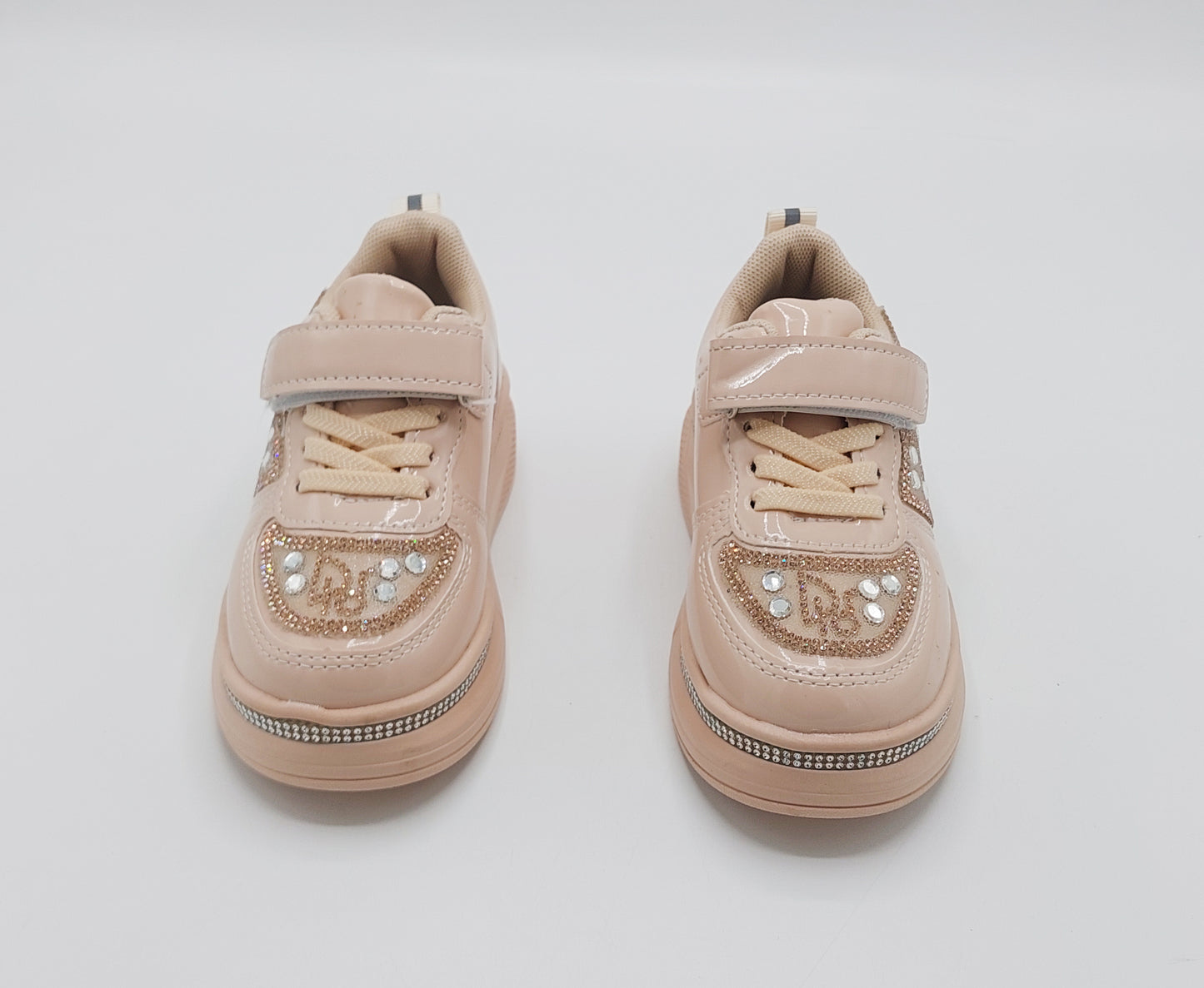 Girls Fancy Look Soft Sneakers for Kids - FMJ217 (Beige)