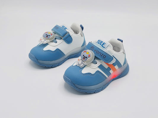 Lights in Sole Cute Design Shoes for Kids - 2001 (Blue)