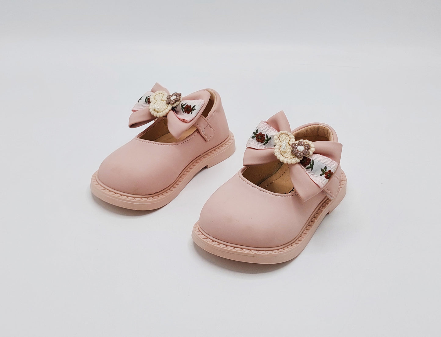 Kids Soft Sole Fancy Pumps - TZ01 (Pink)