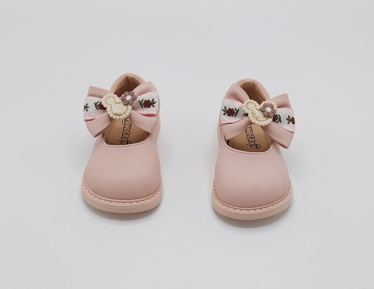 Kids Soft Sole Fancy Pumps - TZ01 (Pink)