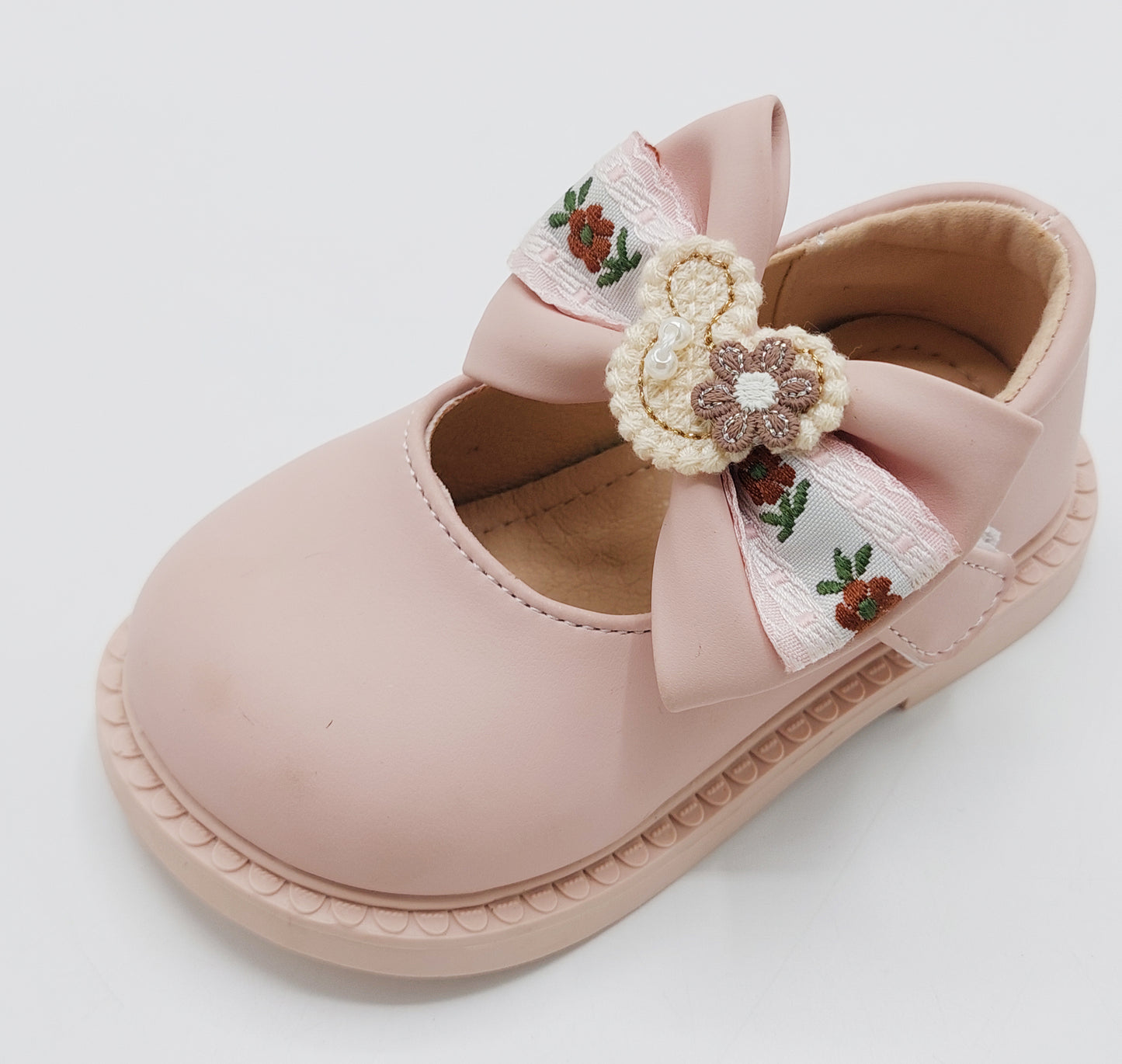 Kids Soft Sole Fancy Pumps - TZ01 (Pink)