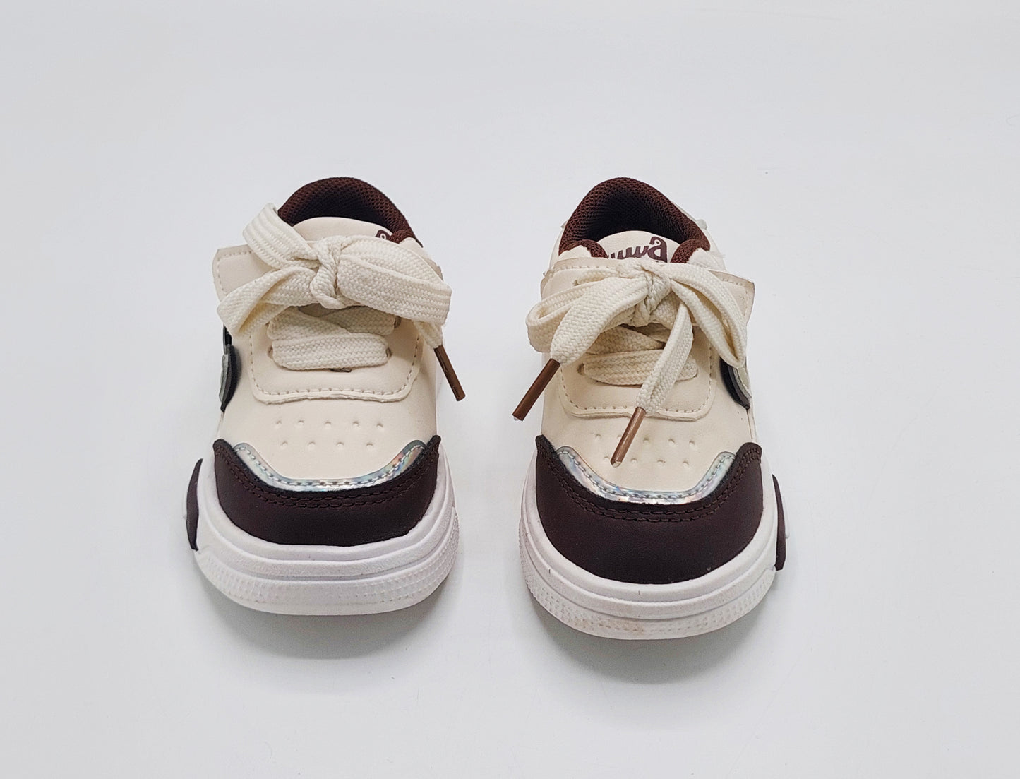 Lights in Sole Soft Sole Sneakers for Kids - A65 (Brown)