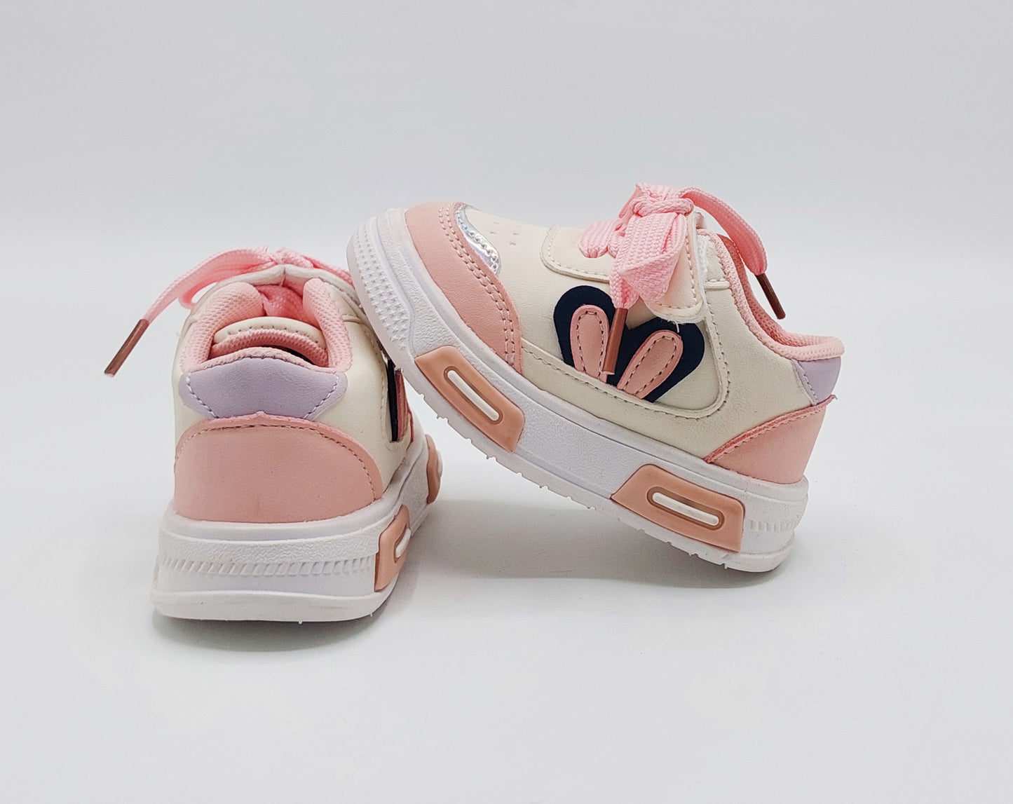 Lights in Sole Soft Sole Sneakers for Kids - A65 (Pink)