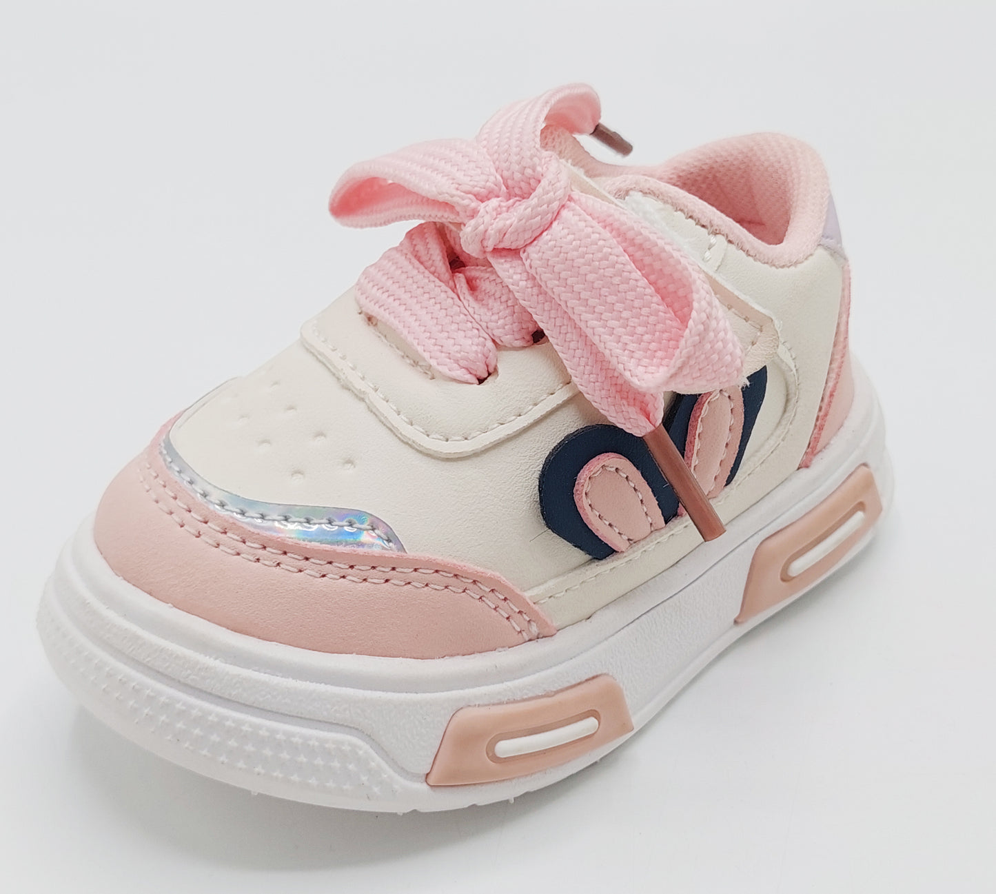 Lights in Sole Soft Sole Sneakers for Kids - A65 (Pink)