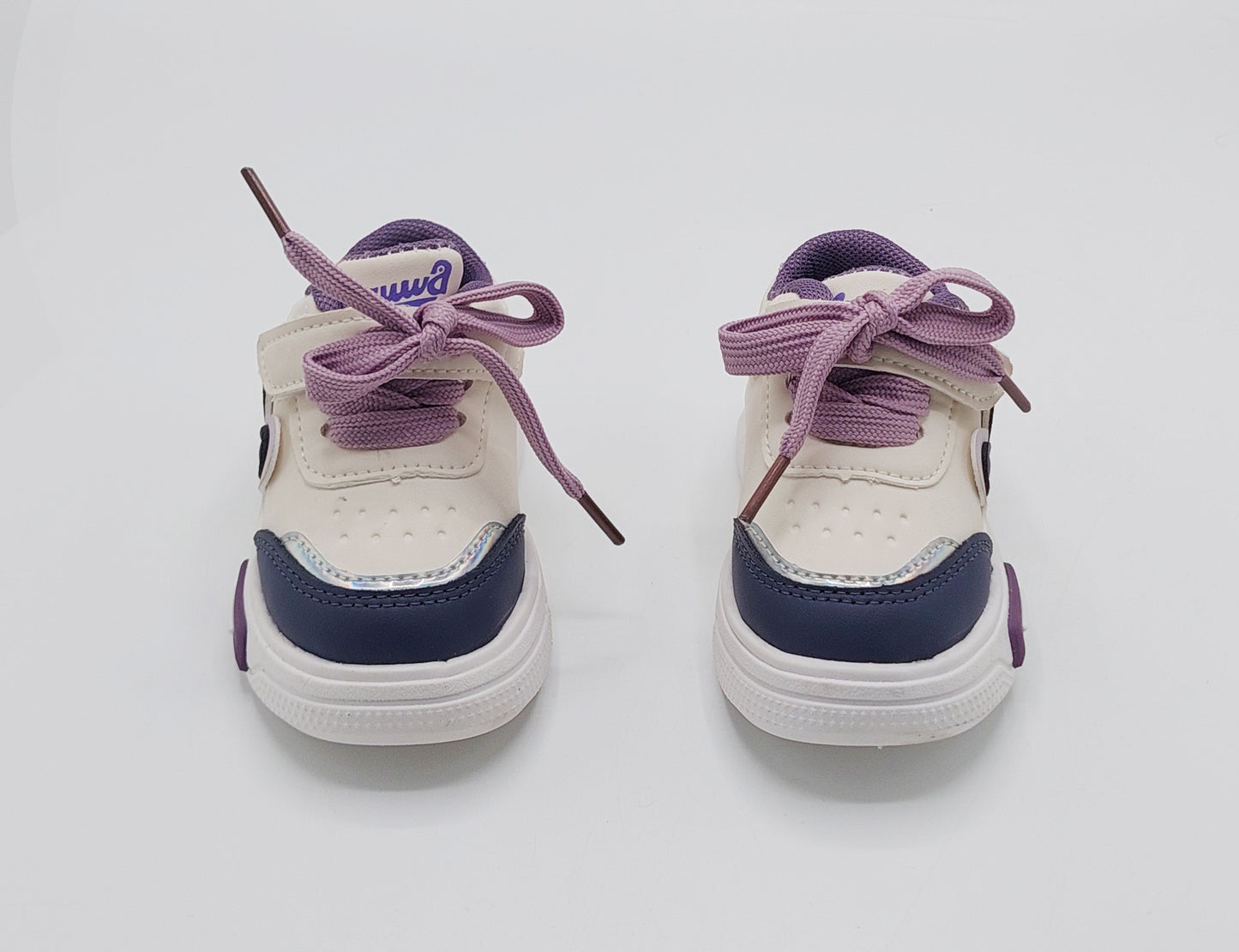 Lights in Sole Soft Sole Sneakers for Kids - A65 (Purple)