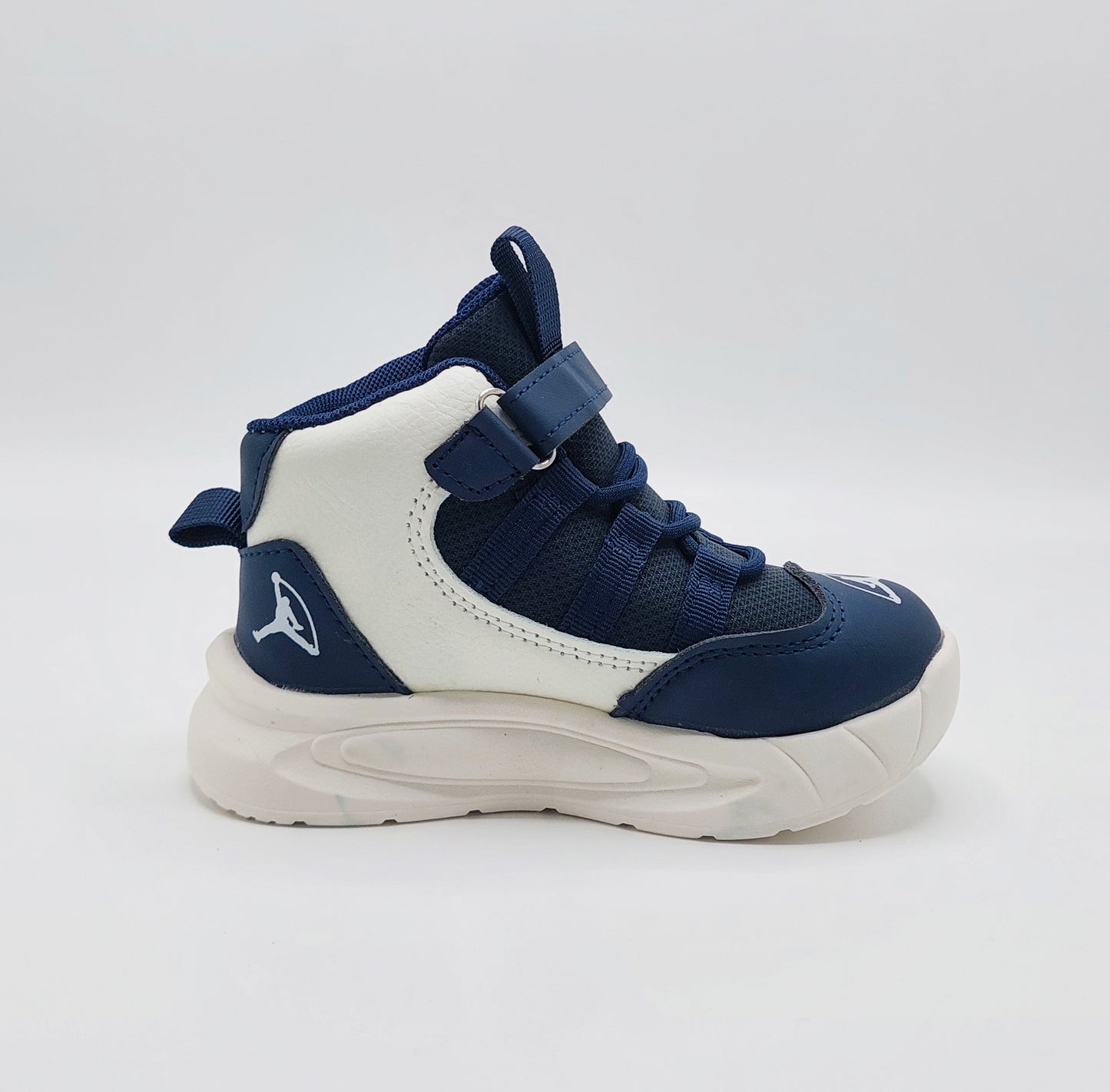 Light Sole Trendy Look Sneakers for Kids - HLB03 (Navy)