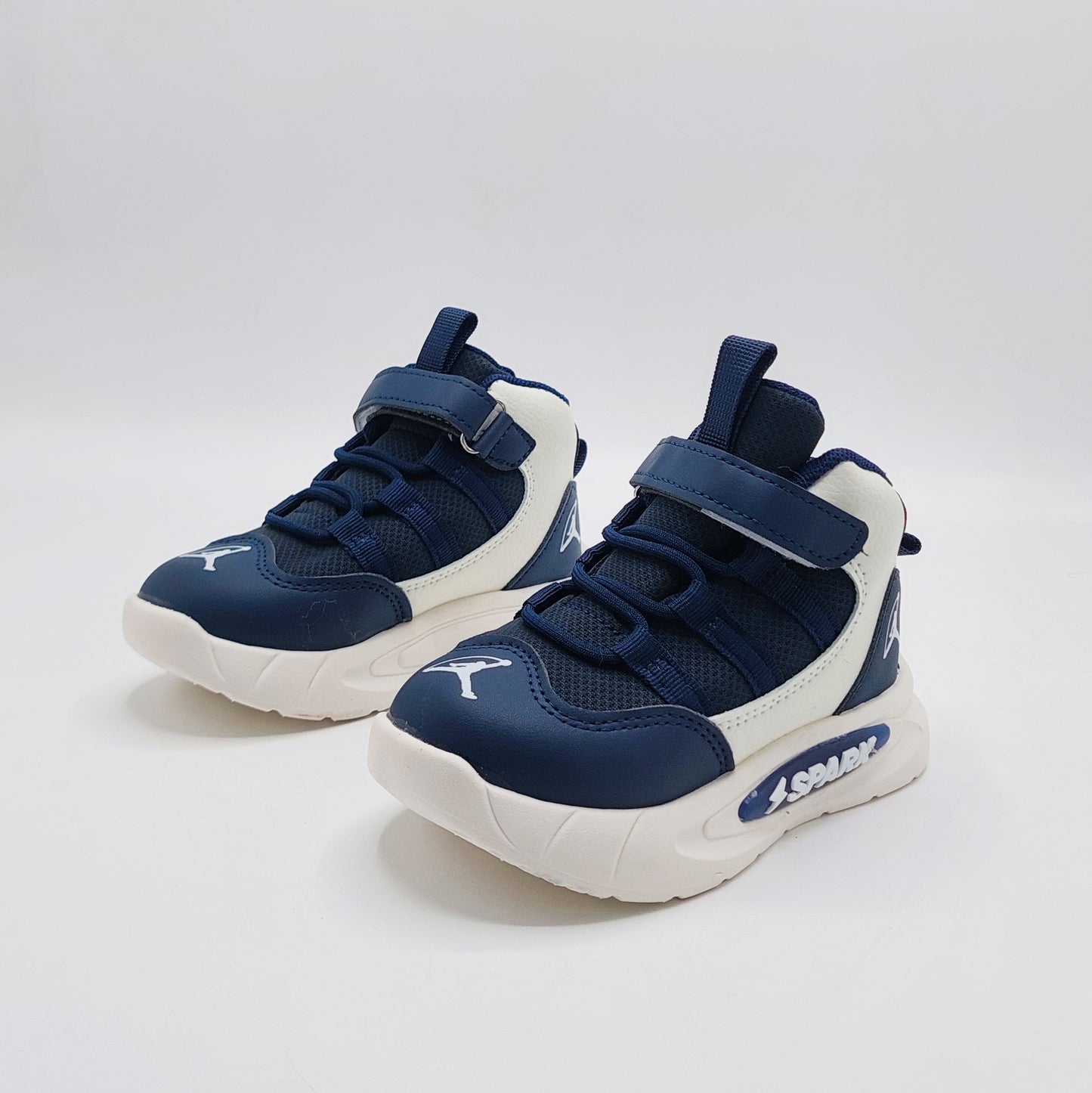 Light Sole Trendy Look Sneakers for Kids - HLB03 (Navy)